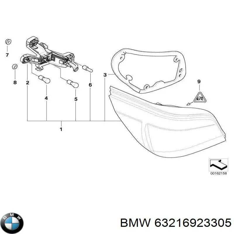 Купить 63216923305 BMW Стоп задний