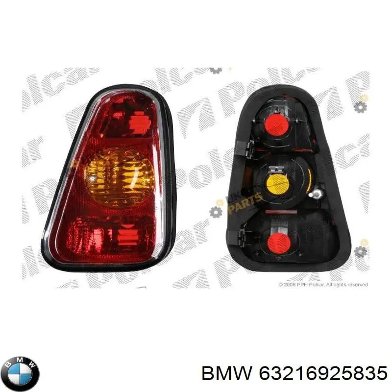 63216925835 BMW lanterna traseira esquerda