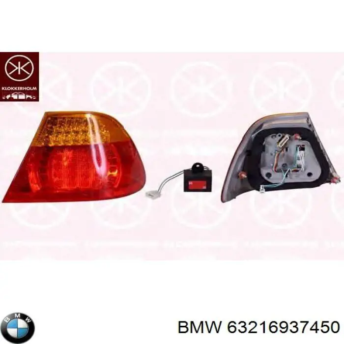 63216937450 BMW фонарь задний правый внешний