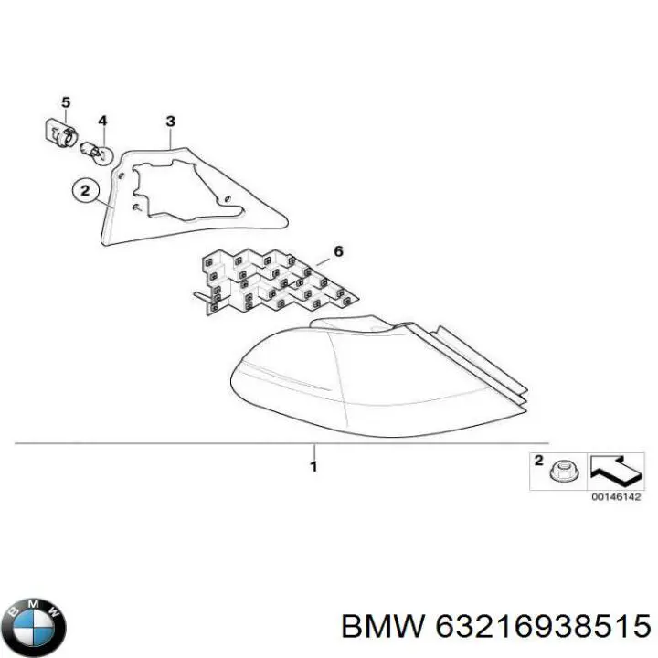 63216938515 BMW Задний левый стоп