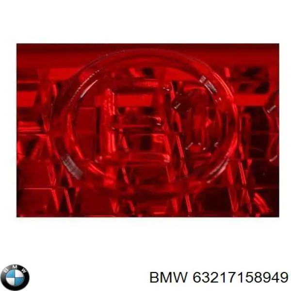 Левый отражатель заднего бампера 63217158949 BMW