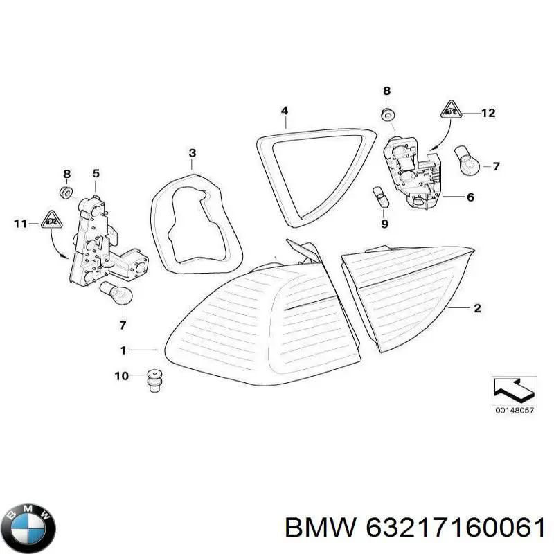 Купить 63217160061 BMW Стоп задний
