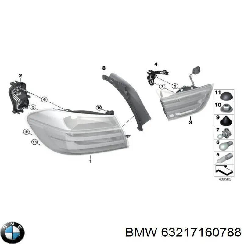 Лампочки в противотуманки BMW 63217160788 цена, от 4.01 USD
