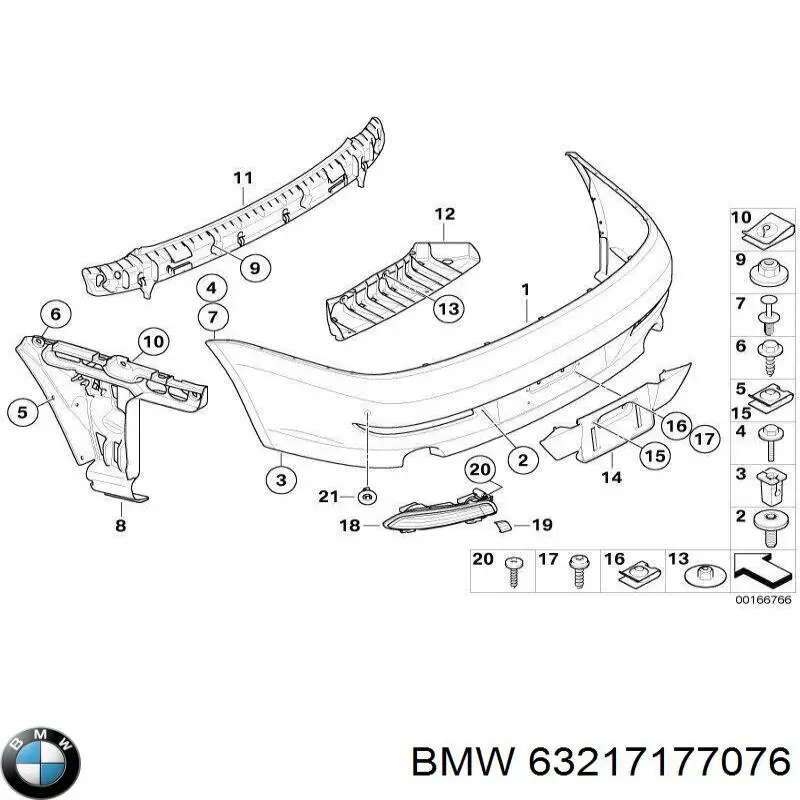 63217177076 BMW Фонари задние