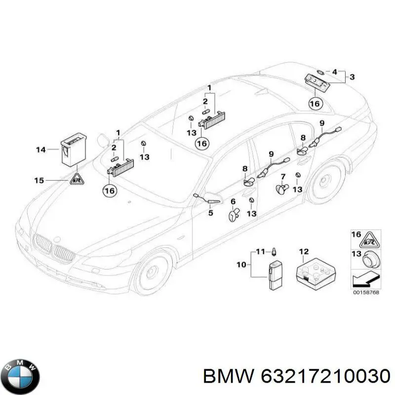  BMW 63217210030 цена, от 38.01 USD