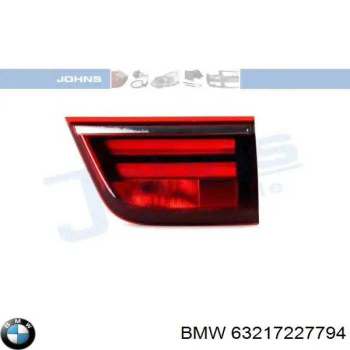 Фонарь задний правый, внутренний BMW 63217227794 цена, от 126.69 USD