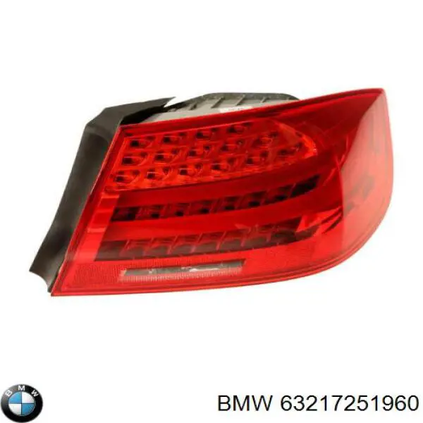 Купить 63217251960 BMW Фонарь задний правый, внешний