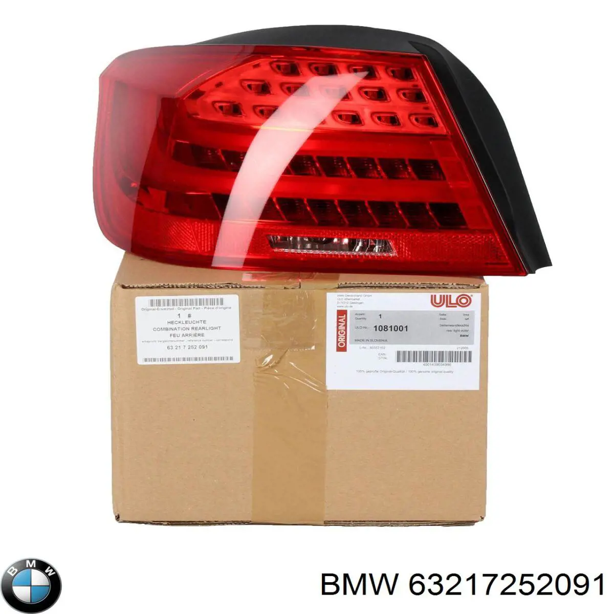 63217252091 BMW Фонарь задний