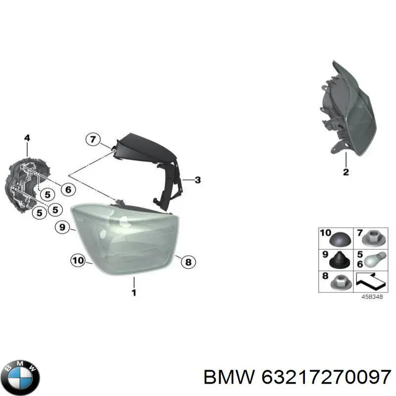 Задняя левая фара BMW 63217270097 цена, от 34.28 USD