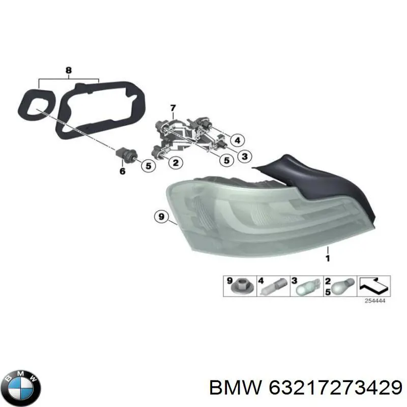63217273429 BMW Задний левый стоп