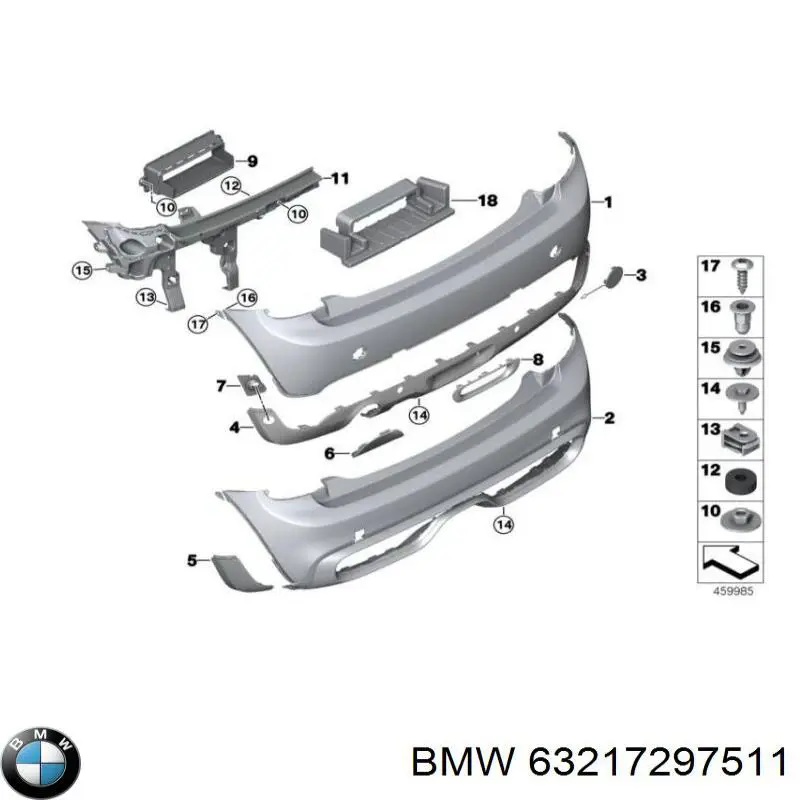 Задняя левая фара BMW 63217297511 цена, от 56.50 USD