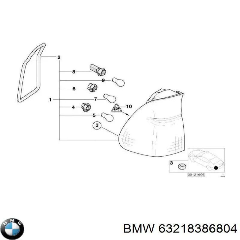 63218386804 BMW pisca-pisca direito