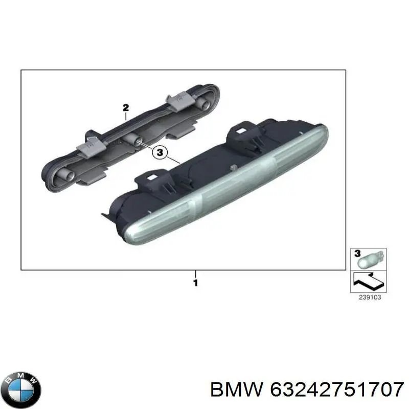 Задняя левая фара BMW 63242751707 цена, от 43.07 USD
