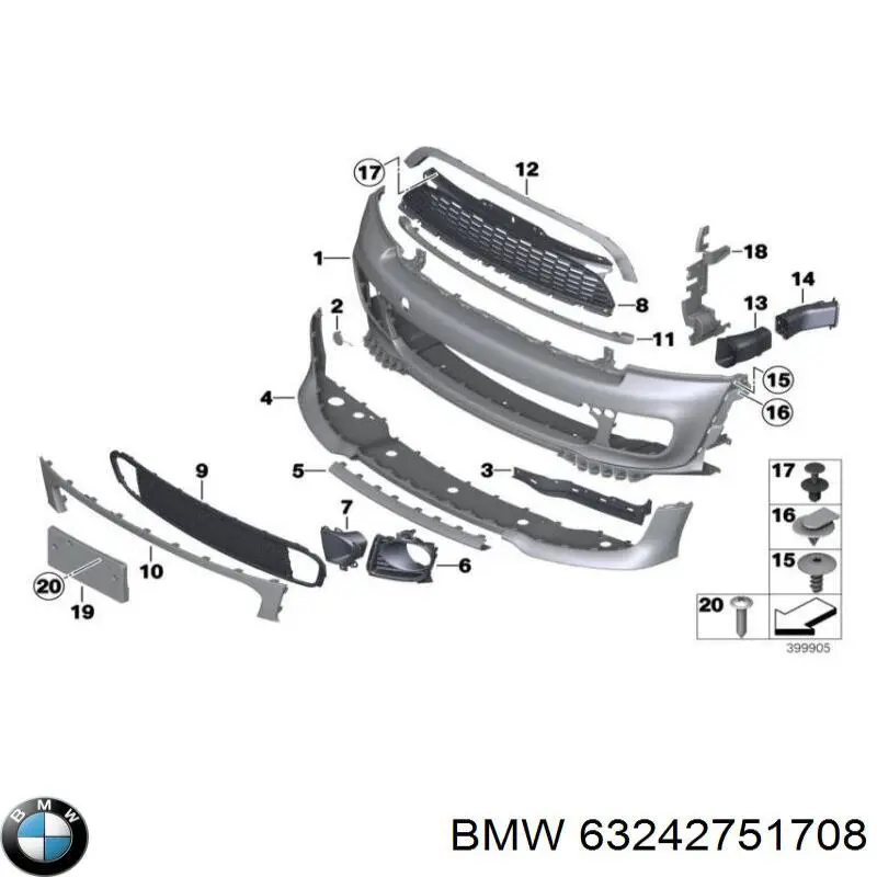Фонарь задний правый BMW 63242751708 цена, от 43.07 USD