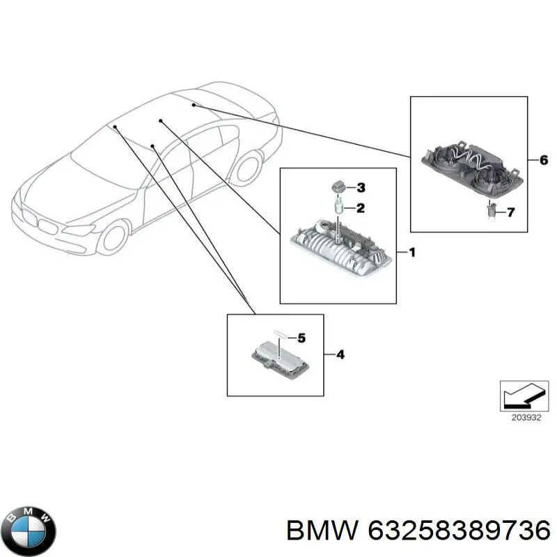 Поворотник правый на BMW X5  E53