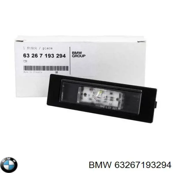 63267193294 BMW lanterna da luz de fundo de matrícula traseira