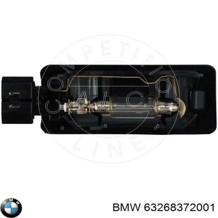 Фонарь подсветки заднего номера BMW 63268372001 цена, от 10.18 USD