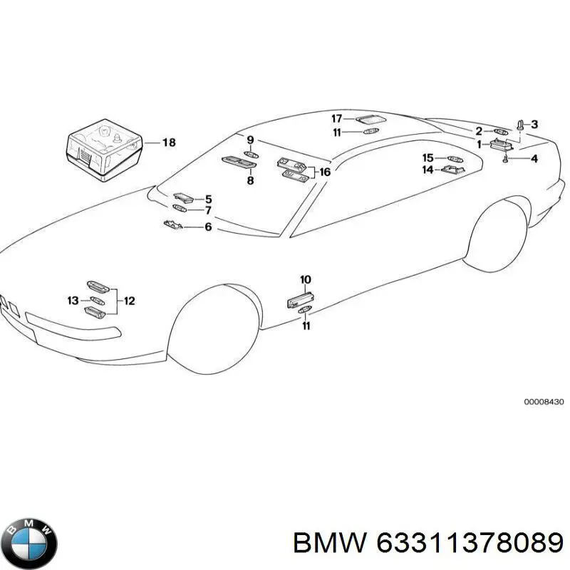  BMW 63311378089 цена, от 3.80 USD