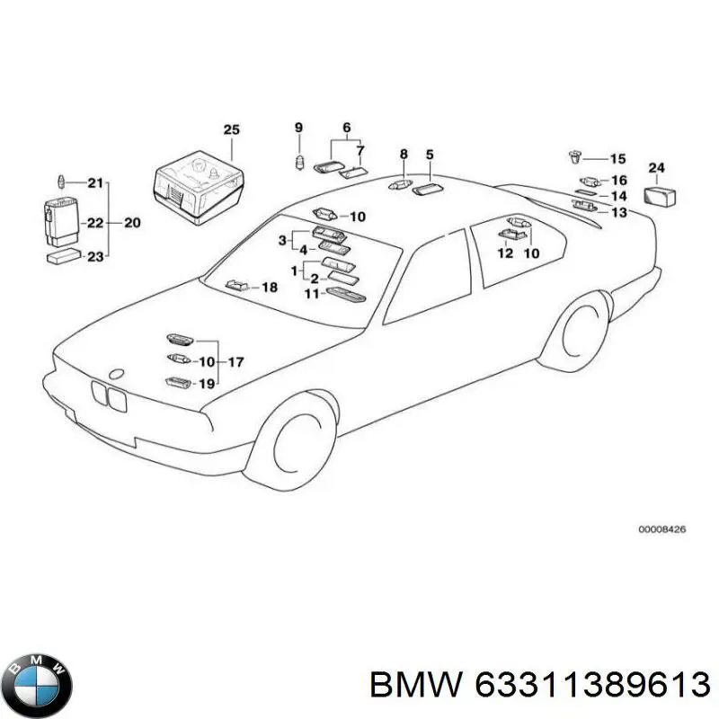 Купить 63311389613 BMW 