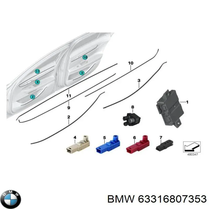 63316829434 BMW 