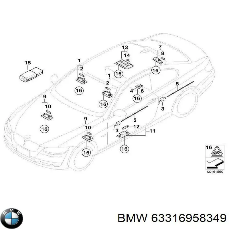Купить 63316958349 BMW 