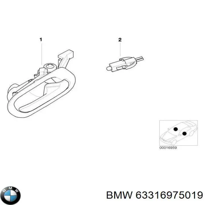  BMW 63316975019 цена, от 12.67 USD