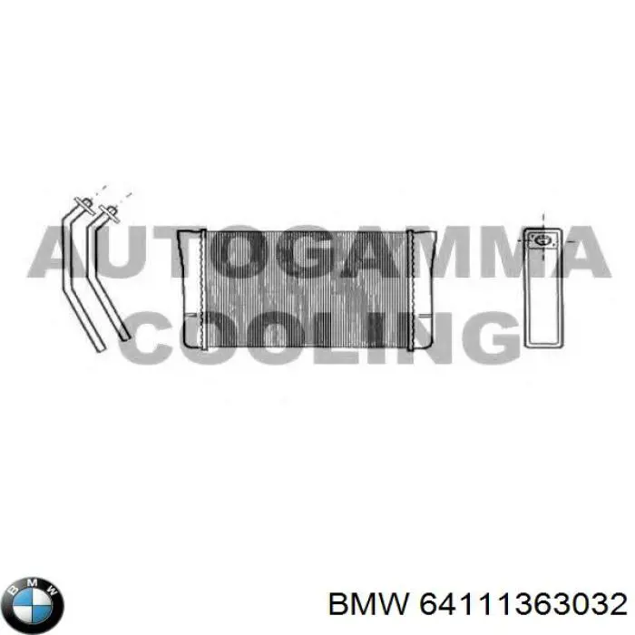 Радиатор печки (отопителя) на BMW 7 E23