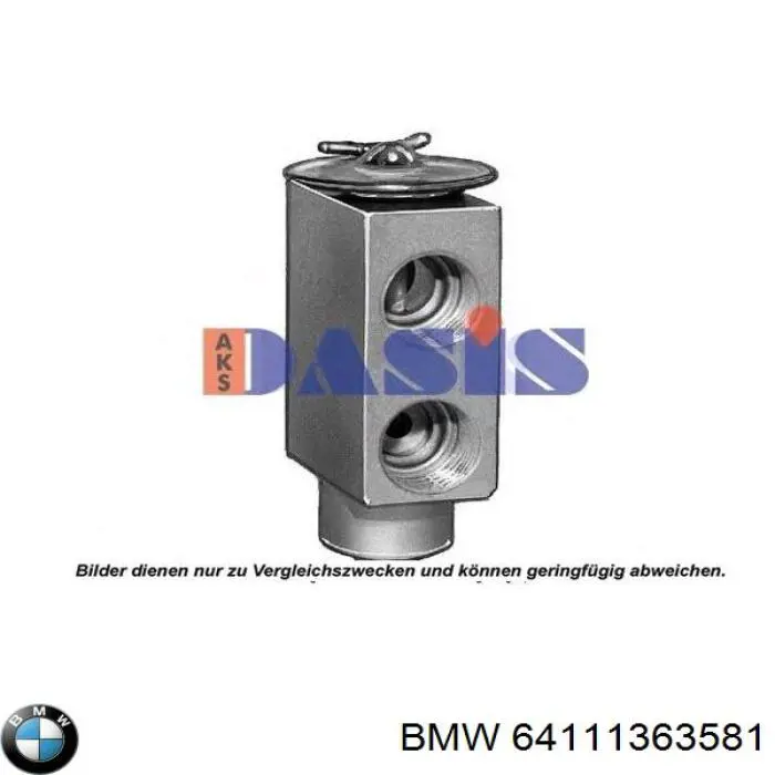 64111363581 BMW клапан trv кондиционера