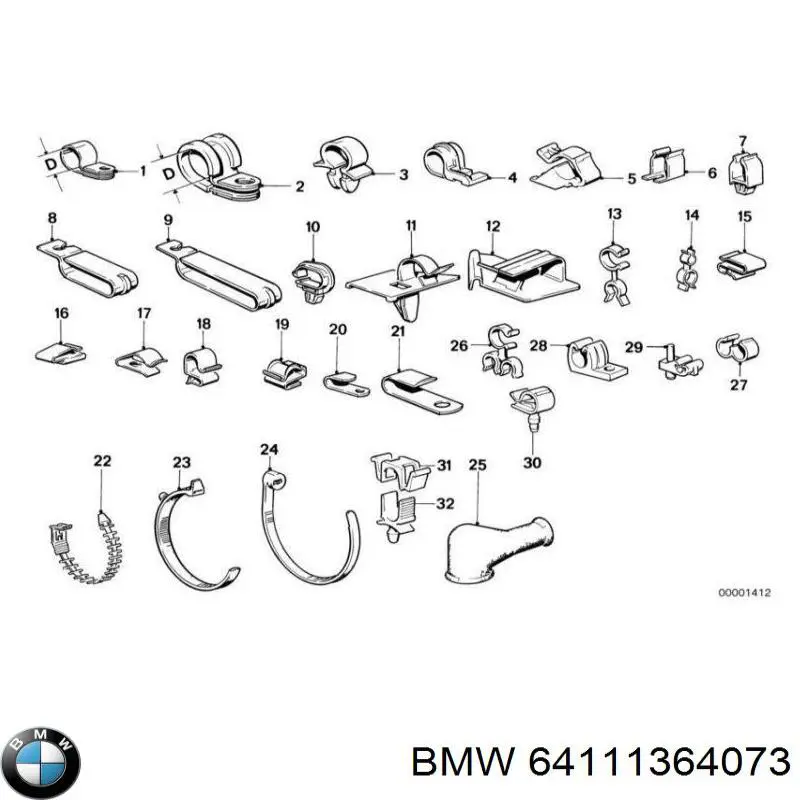 64111364073 BMW 