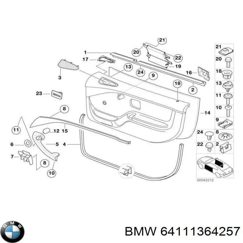 64111364257 BMW 