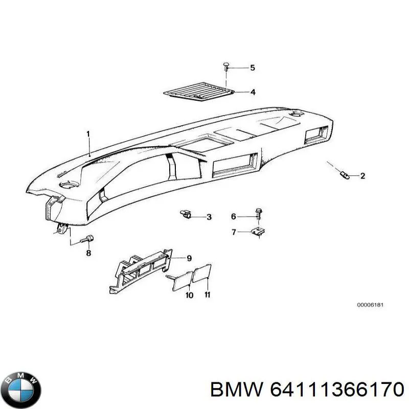  BMW 64111366170 цена, от 7.85 USD