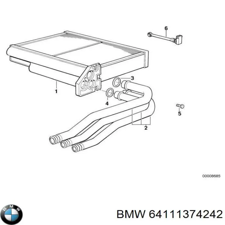 Sensor de temperatura de ar no salão para BMW 3  E36