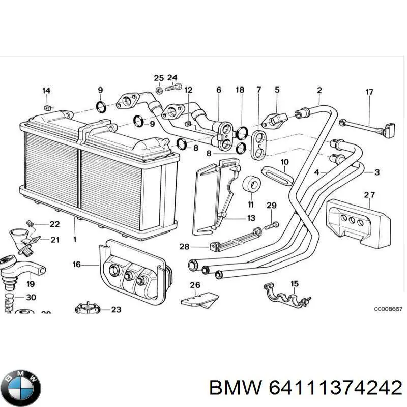 Compre Sensor de temperatura de ar no salão BMW 3 