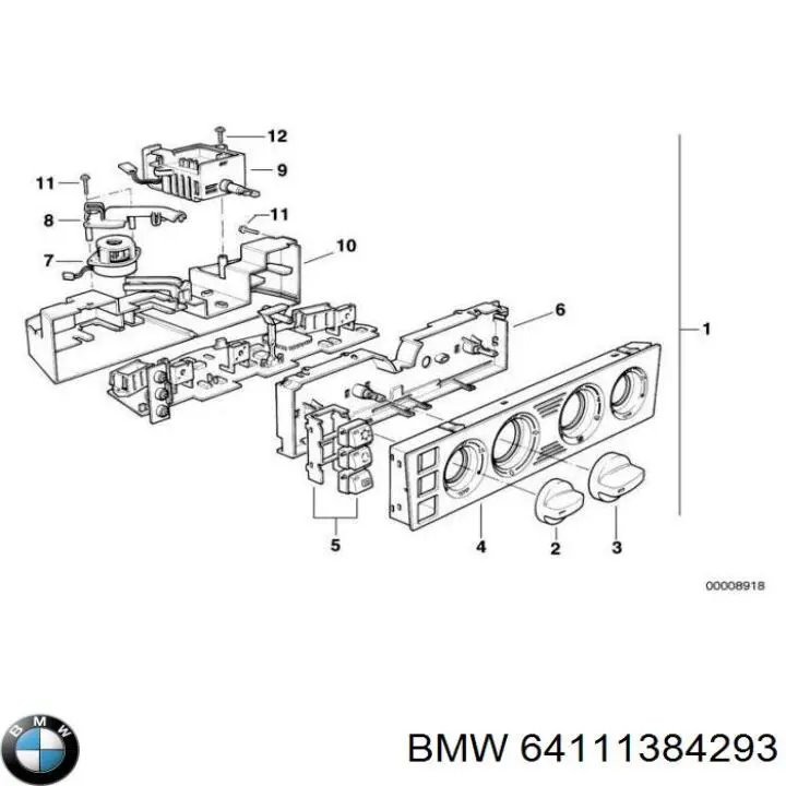 Купить 64111384293 BMW 