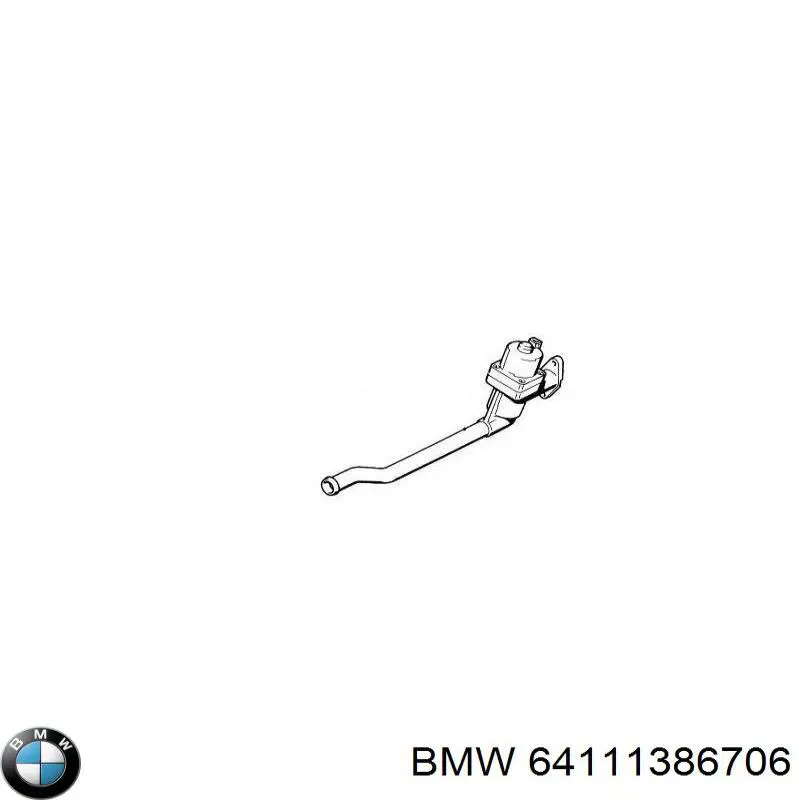 64111386706 BMW кран печки (отопителя)