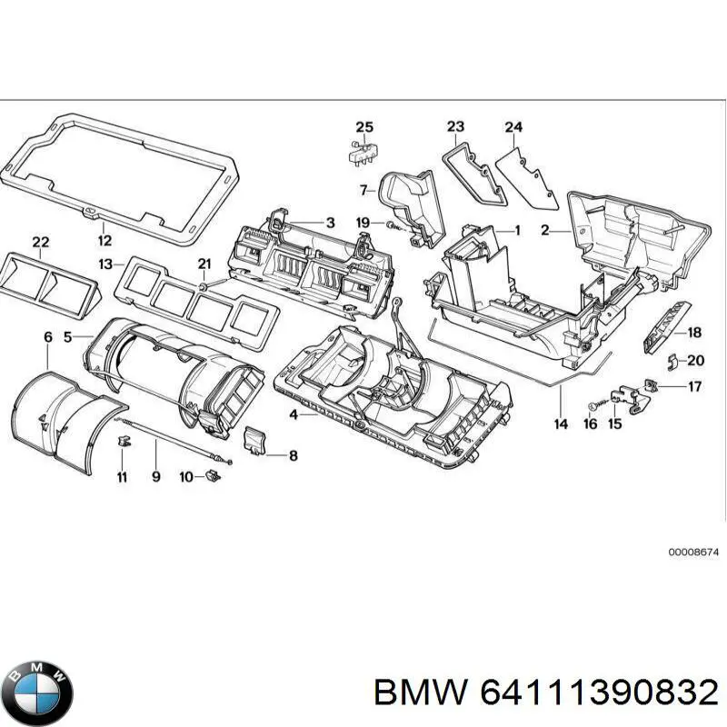 64111390832 BMW 