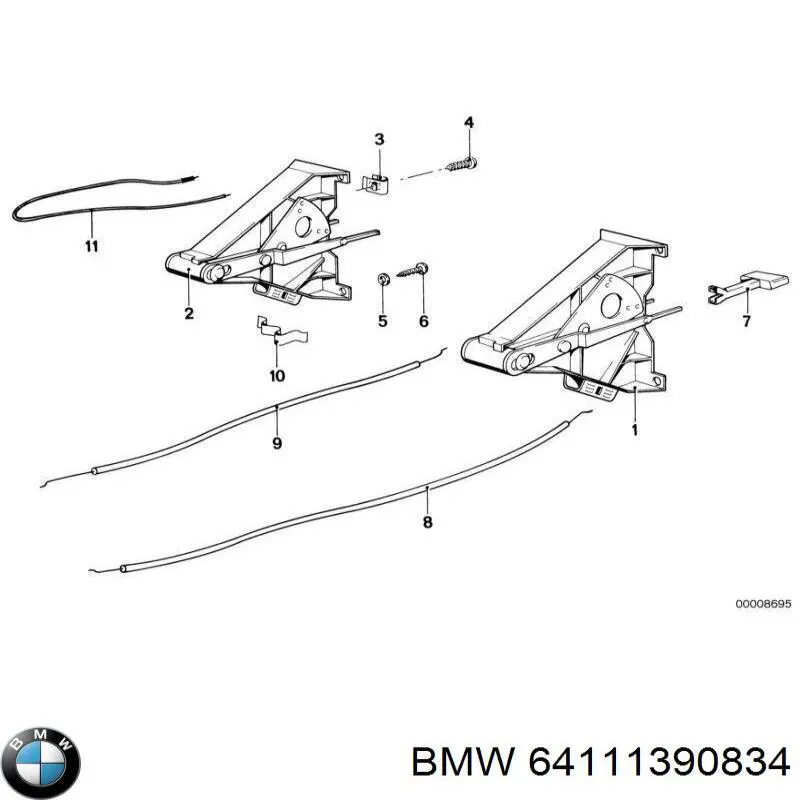  BMW 64111390834 цена, от 35.95 USD