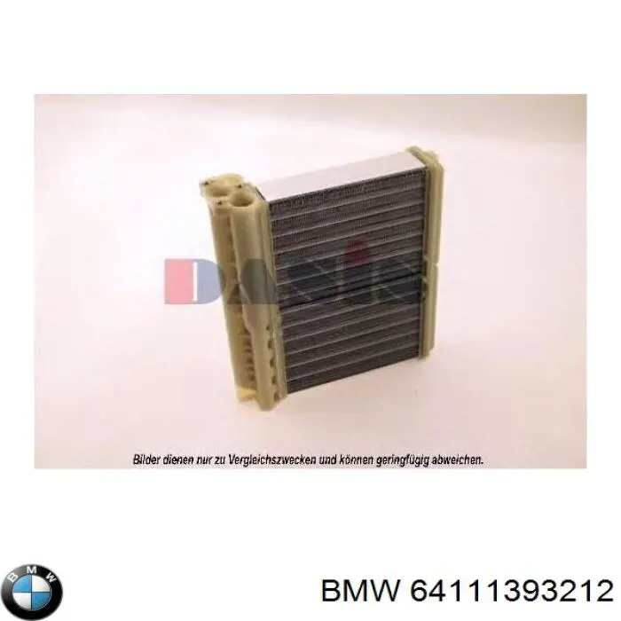 Радиатор печки (отопителя) BMW 64111393212 цена, от 26.81 USD