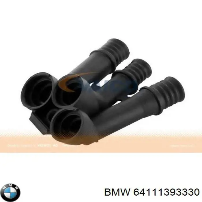 64111393330 BMW фланец системы охлаждения (тройник)