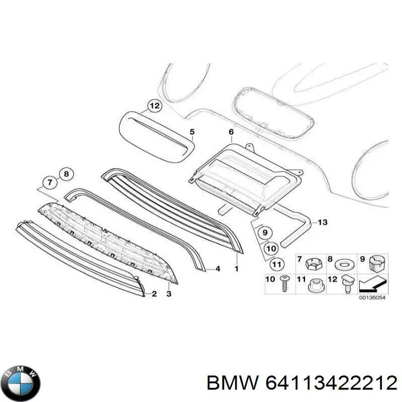  BMW 64113422212 цена, от 70.34 USD