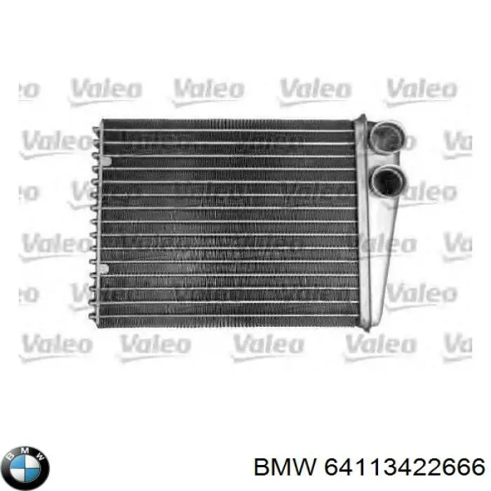 Радиатор печки (отопителя) BMW 64113422666