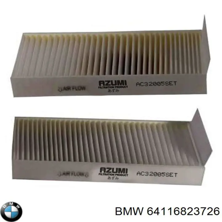 Фильтр салона 64116823726 BMW