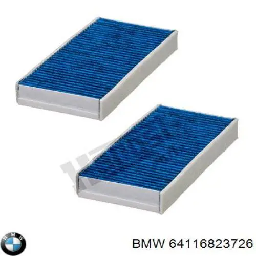 Купить 64116823726 BMW Фильтр салона угольный