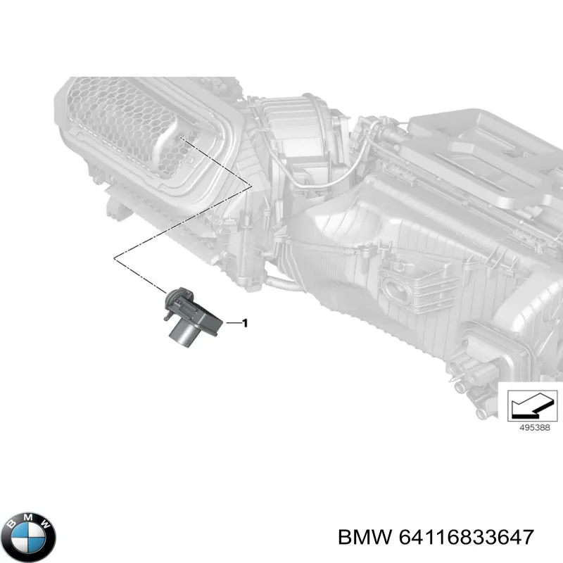 64116833647 BMW sensor de sujidade de ar