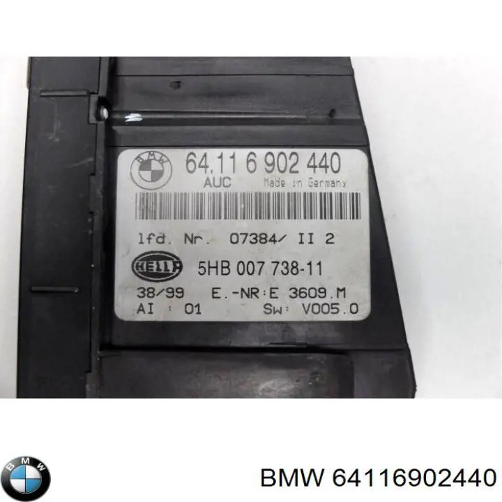 Регулятор вентилятора отопителя BMW 64116902440 цена, от 15.20 USD