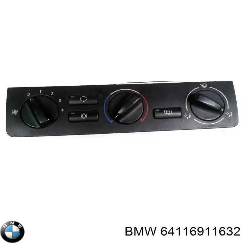 64116911632 BMW блок управления режимами отопления/кондиционирования