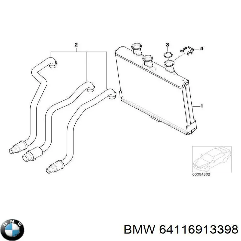 Купить 64116913398 BMW 