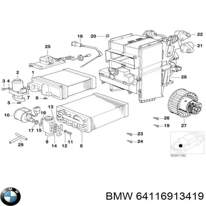  BMW 64116913419 цена, от 209.39 USD