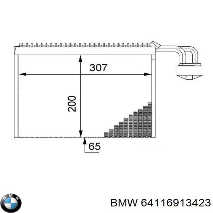 Испаритель кондиционера на BMW 7 (E65,66) купить.