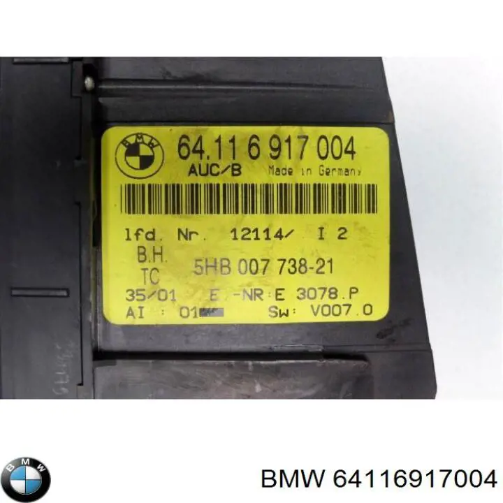 BMW 64116917004 цена, от 8.87 USD